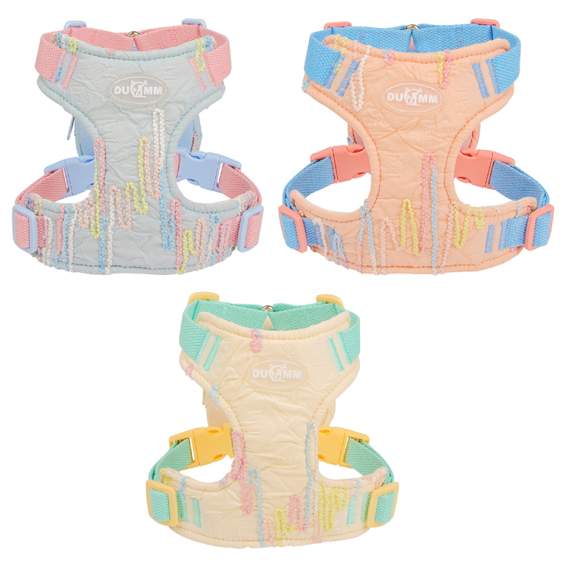 Duomao textil kutya hám, mellény-stílusú, beépített hátizsákkal