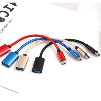 OTG μεταλλικός καλώδιο-αντάπτορας για Type-C με USB 2.0, HDMI και OTG, νάιλον πλεγμένο καλώδιο, 200W μέγιστη ισχύς