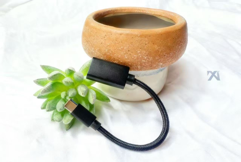 OTG μεταλλικός καλώδιο-αντάπτορας για Type-C με USB 2.0, HDMI και OTG, νάιλον πλεγμένο καλώδιο, 200W μέγιστη ισχύς