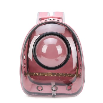 Σακίδιο μεταφοράς για παπαγάλο με διαφανές κλουβί, ύφασμα Oxford, χωρητικότητα 6,5 kg