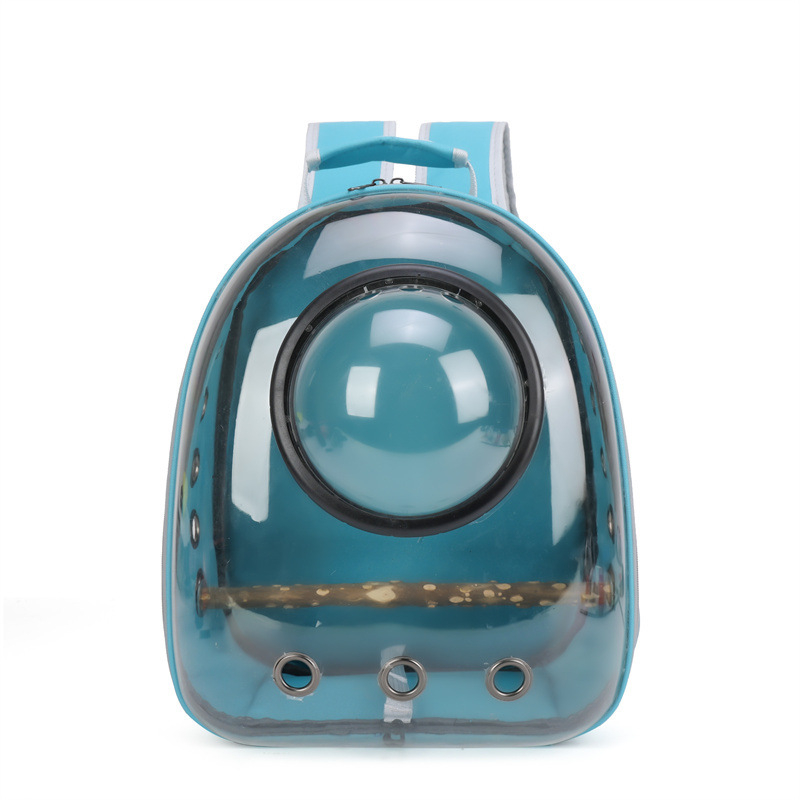 Σακίδιο μεταφοράς για παπαγάλο με διαφανές κλουβί, ύφασμα Oxford, χωρητικότητα 6,5 kg