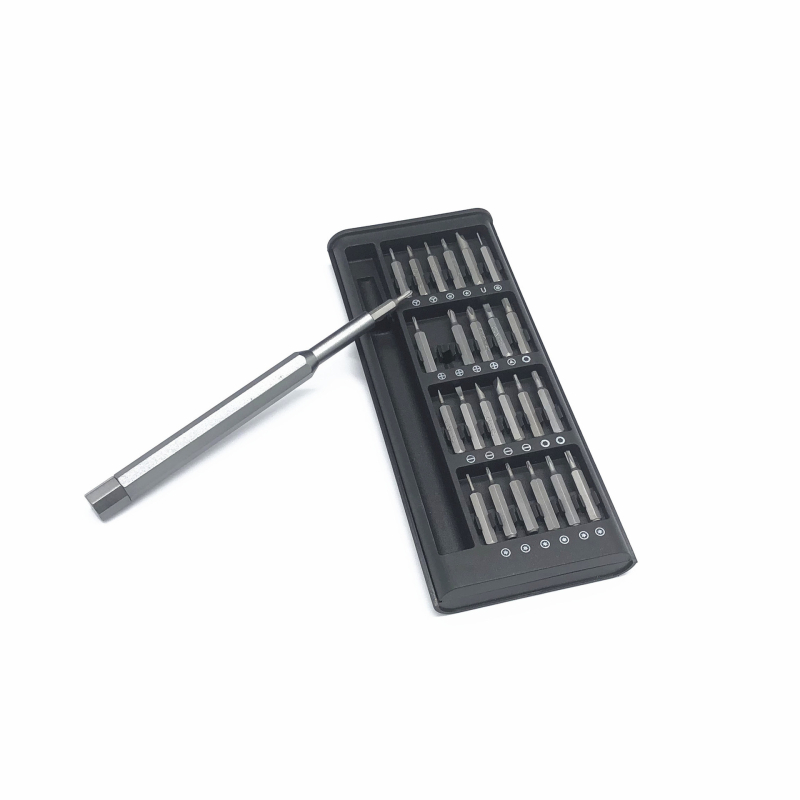 24-в-1 комплект отвертки за електроника — кръстова глава, хром-ванадий стомана, 3 мм битове, метричен формат