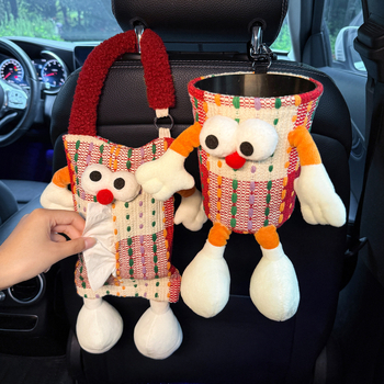 Κάδος απορριμμάτων αυτοκινήτου με κρεμαστό σχεδιασμό, αδιάβροχο ύφασμα, τοποθέτηση στην πλάτη του καθίσματος, Zaowu