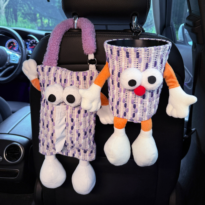 Κάδος απορριμμάτων αυτοκινήτου με κρεμαστό σχεδιασμό, αδιάβροχο ύφασμα, τοποθέτηση στην πλάτη του καθίσματος, Zaowu