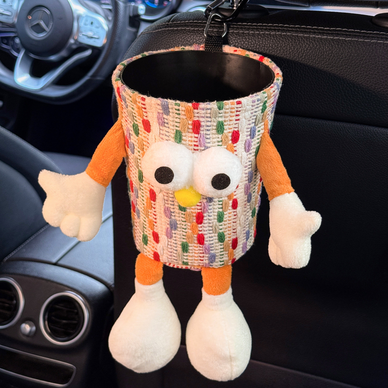 Κάδος απορριμμάτων αυτοκινήτου με κρεμαστό σχεδιασμό, αδιάβροχο ύφασμα, τοποθέτηση στην πλάτη του καθίσματος, Zaowu