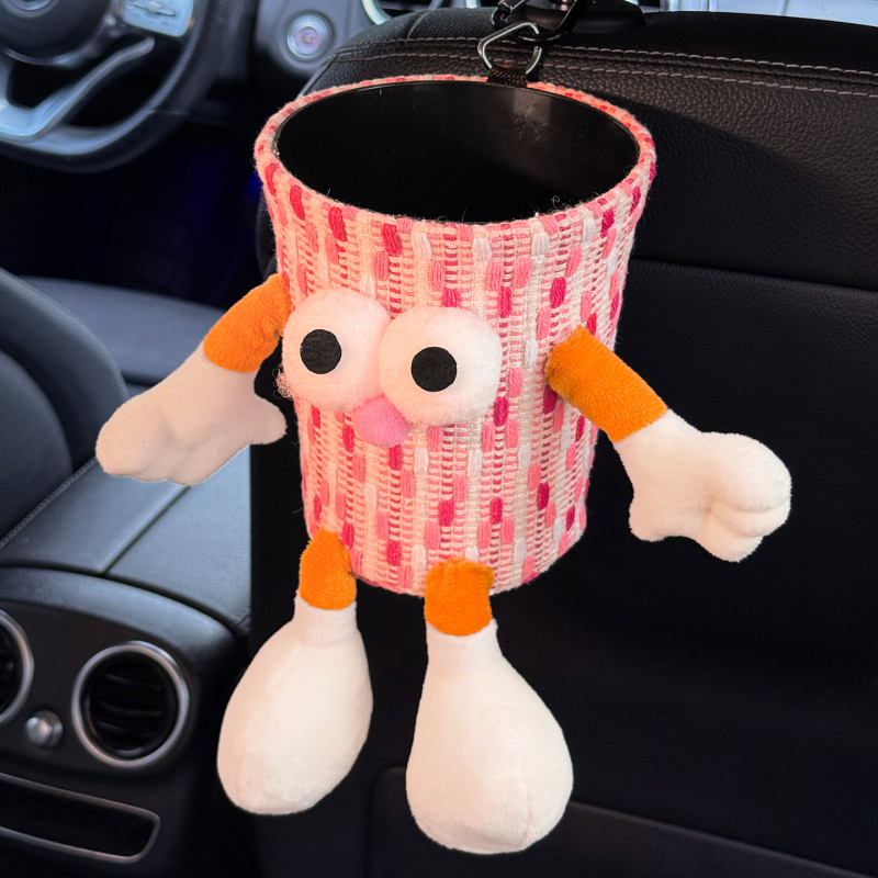 Κάδος απορριμμάτων αυτοκινήτου με κρεμαστό σχεδιασμό, αδιάβροχο ύφασμα, τοποθέτηση στην πλάτη του καθίσματος, Zaowu