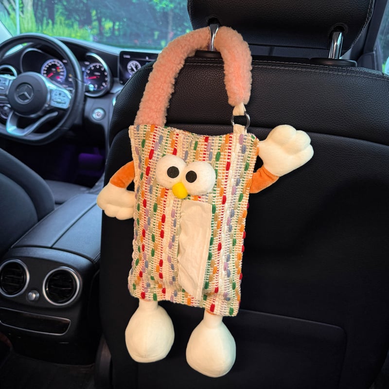 Κάδος απορριμμάτων αυτοκινήτου με κρεμαστό σχεδιασμό, αδιάβροχο ύφασμα, τοποθέτηση στην πλάτη του καθίσματος, Zaowu