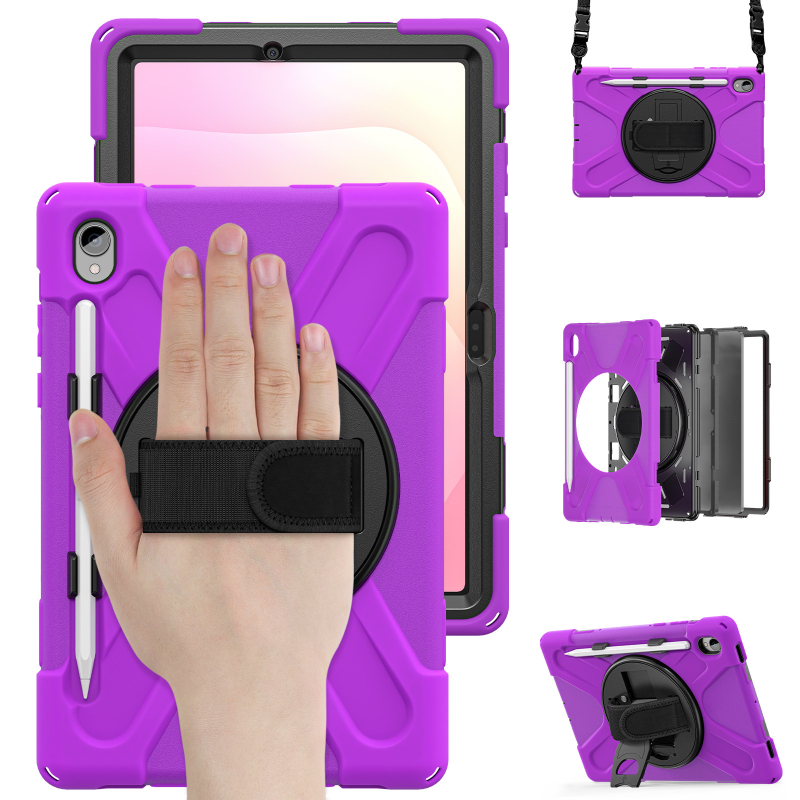 Θήκη tablet Samsung Tab S11 X730 με ιμάντα ώμου και βάση, ανθεκτική στις πτώσεις, PC + silica gel