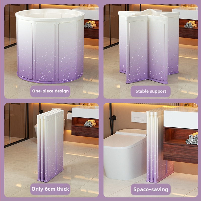 Suaugusiųjų sulankstomas vonios kibiras garinimui ir mirkyjimui – be įrengimo, aplinkai draugiškas PVC