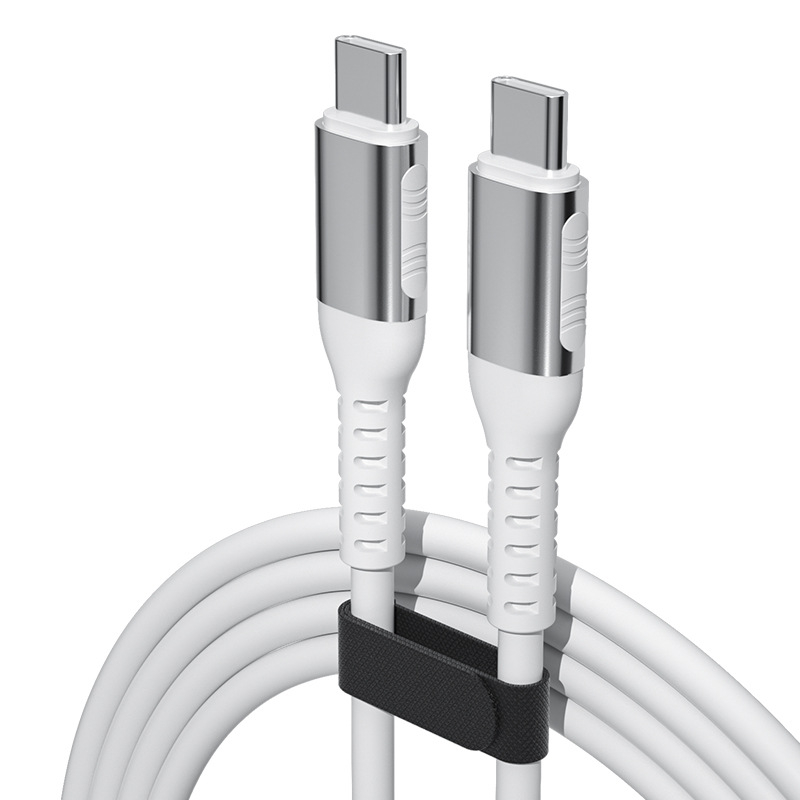 Καλώδιο Φορτιστή – Σιλικόνη, 1 μ., γρήγορη φόρτιση 60W, USB-C / Lightning / Micro-USB