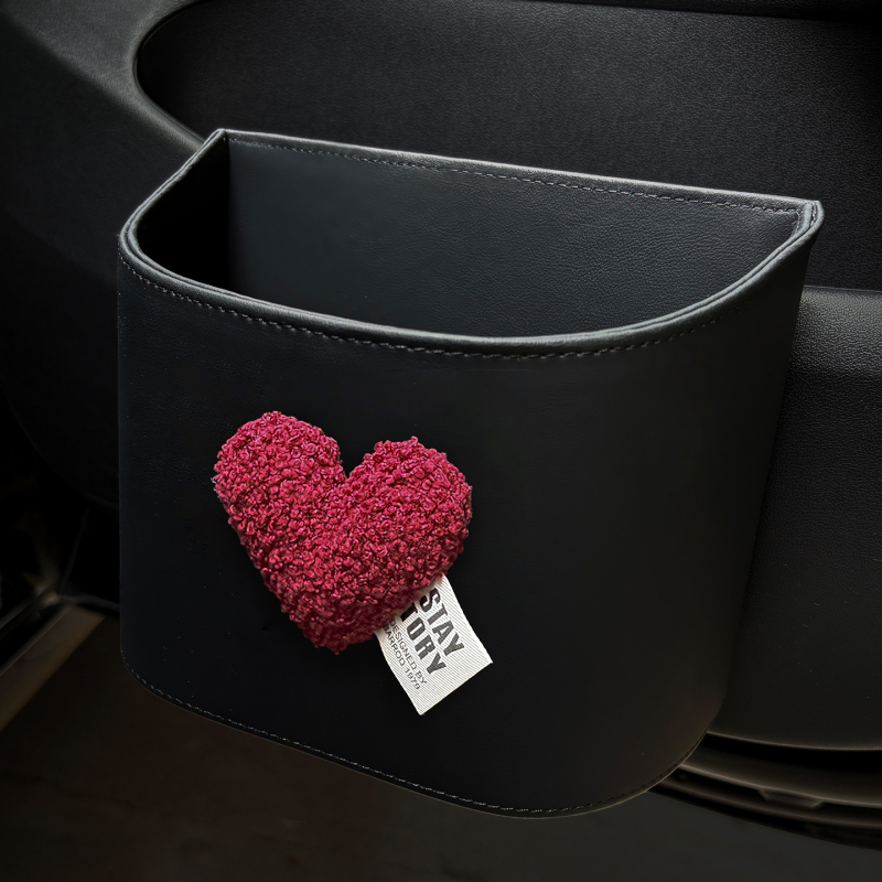 Auto durvju sānu piestiprināmais uzglabāšanas organizētājs, āda, ūdensnecaurlaidīgs, lietussargu un atkritumu organizētājs