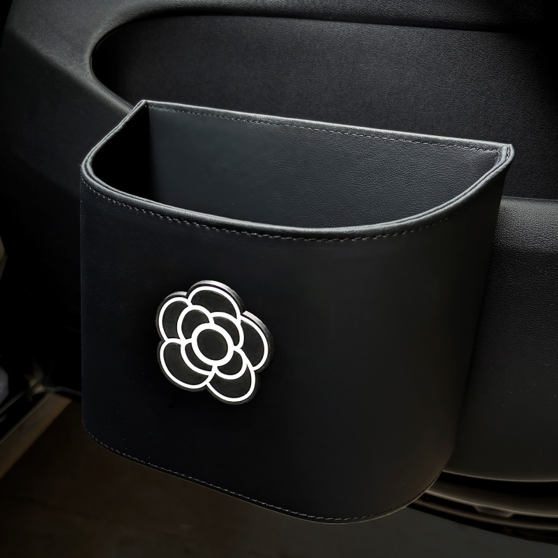 Auto durvju sānu piestiprināmais uzglabāšanas organizētājs, āda, ūdensnecaurlaidīgs, lietussargu un atkritumu organizētājs