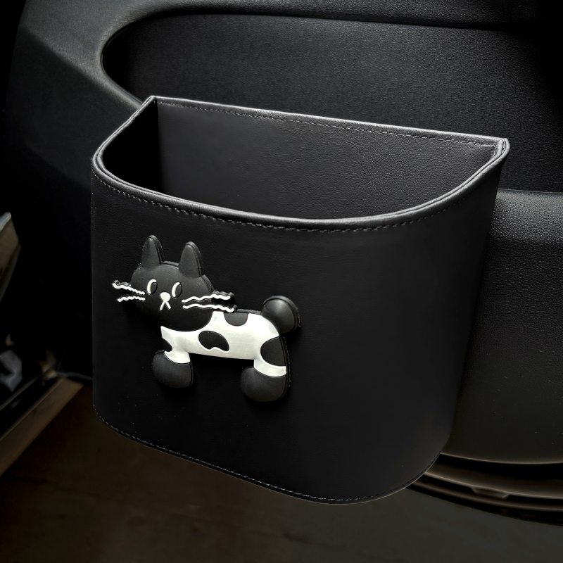 Auto durvju sānu piestiprināmais uzglabāšanas organizētājs, āda, ūdensnecaurlaidīgs, lietussargu un atkritumu organizētājs