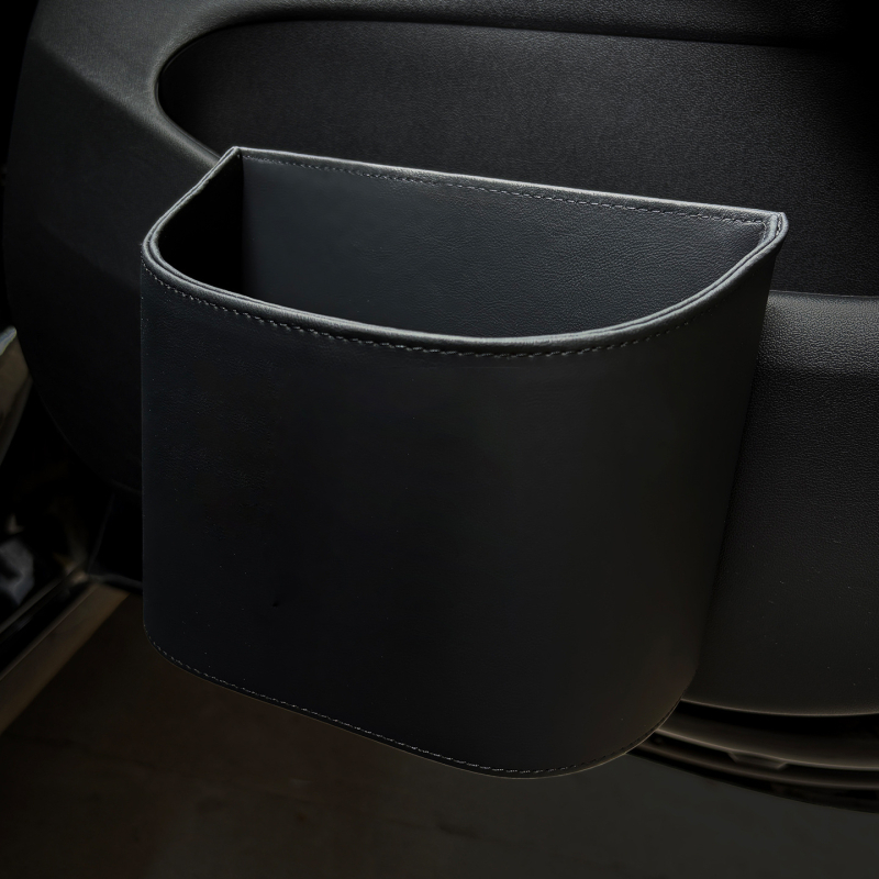 Auto durvju sānu piestiprināmais uzglabāšanas organizētājs, āda, ūdensnecaurlaidīgs, lietussargu un atkritumu organizētājs