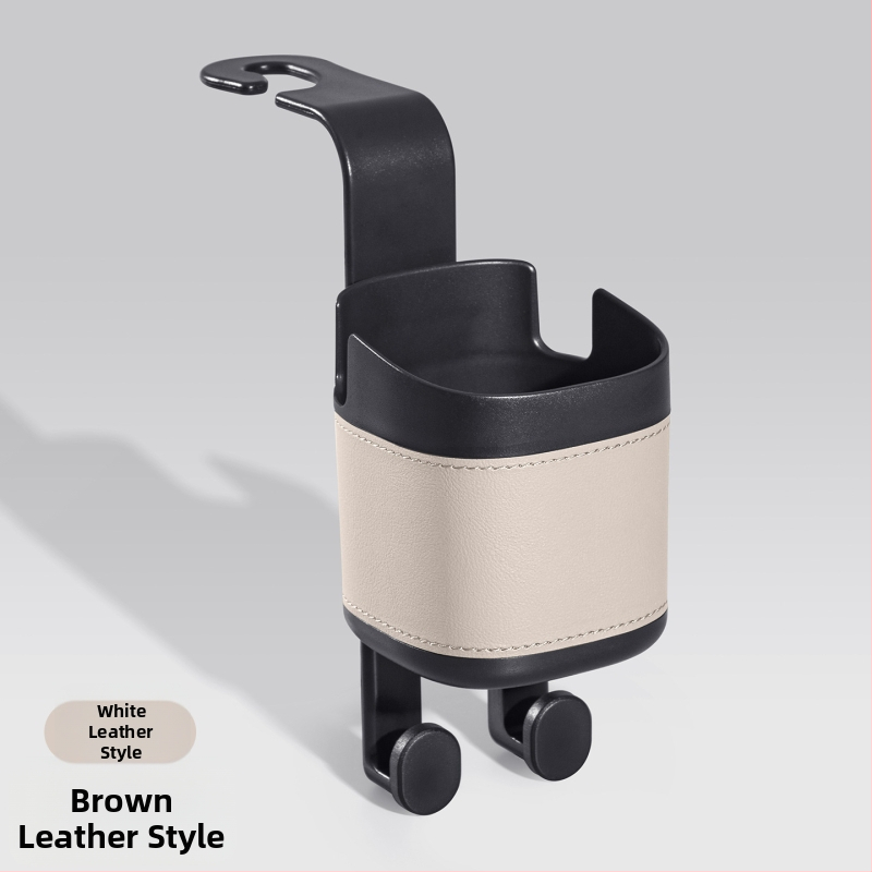 Organizētājs aizmugurējā sēdekļa ar pudeles turētāju, tālruņa turētāju un uzkaramo uzglabāšanas somu — Materiāls: ABS+Āda; Lietošana: aizmugure sēdekļa; Funkcija: daudzfunkcionālais uzglabāšana; Uzglabāšanas tips: pakarināma soma; Logo apdruka: iespējama