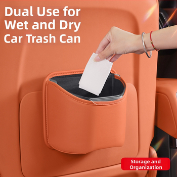 Nuoyue Automašīnas sēdekļa uzglabāšanas kastīte – ūdensdroša Nappa āda + ABS, universāla, paredzēta sēdei