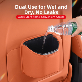 Nuoyue Automašīnas sēdekļa uzglabāšanas kastīte – ūdensdroša Nappa āda + ABS, universāla, paredzēta sēdei