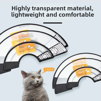 Guler Elizabethan pentru pisici și câini, protecție postoperatorie, cap de protecție împotriva zgârieturilor și mușcăturilor, Material PP/PE; Categoria Elizabeth Circle; Ambalare 100 buc.; Etichetă privată licențiată; Brand: Very good brand