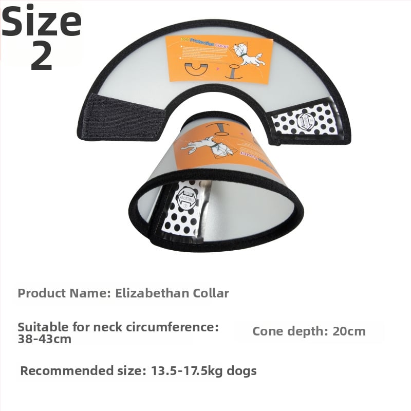 Guler Elizabethan pentru pisici și câini, protecție postoperatorie, cap de protecție împotriva zgârieturilor și mușcăturilor, Material PP/PE; Categoria Elizabeth Circle; Ambalare 100 buc.; Etichetă privată licențiată; Brand: Very good brand