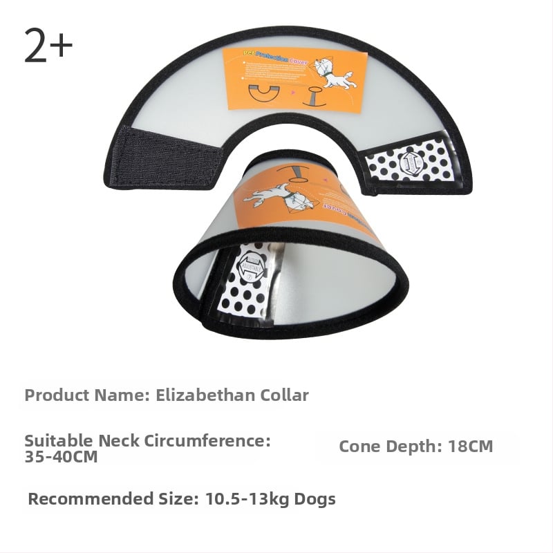 Guler Elizabethan pentru pisici și câini, protecție postoperatorie, cap de protecție împotriva zgârieturilor și mușcăturilor, Material PP/PE; Categoria Elizabeth Circle; Ambalare 100 buc.; Etichetă privată licențiată; Brand: Very good brand