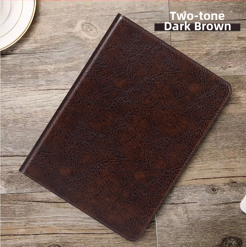 Kryt z pravej kože pre iPad Air 4, iPad Pro 11/12.9 a iPad mini 6 – Sleep/Wake funkcia, odolný voči nárazom, vstavaná podpora, odvádzanie tepla, proti opotrebeniu, proti otlačkom prstov; spracovanie teplom lisovaním