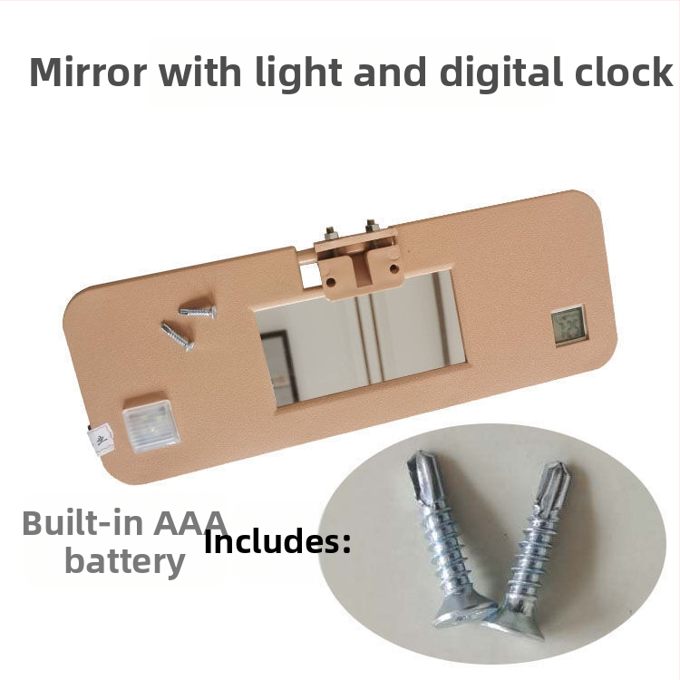 HD Καλλυντικό Καθρέφτης Ηλίου Αυτοκινήτου, Universal Συμβατότητα, Εγκατάσταση Με Κολλητή Ταινία, Μινιμαλιστικός Σχεδιασμός