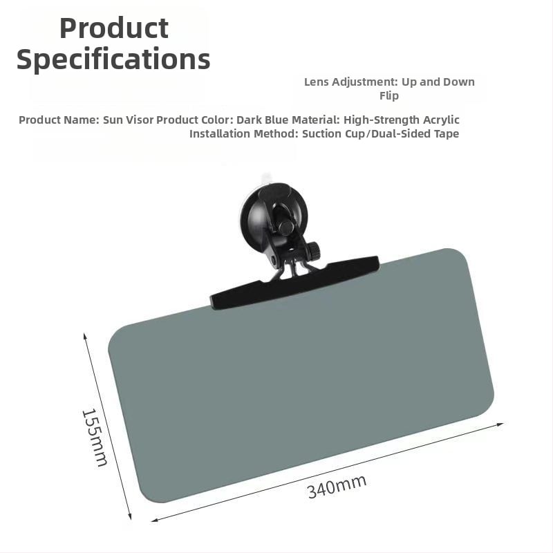 HD Καλλυντικό Καθρέφτης Ηλίου Αυτοκινήτου, Universal Συμβατότητα, Εγκατάσταση Με Κολλητή Ταινία, Μινιμαλιστικός Σχεδιασμός