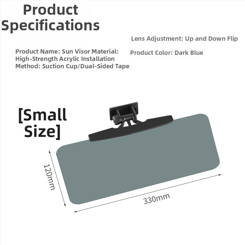 HD Καλλυντικό Καθρέφτης Ηλίου Αυτοκινήτου, Universal Συμβατότητα, Εγκατάσταση Με Κολλητή Ταινία, Μινιμαλιστικός Σχεδιασμός