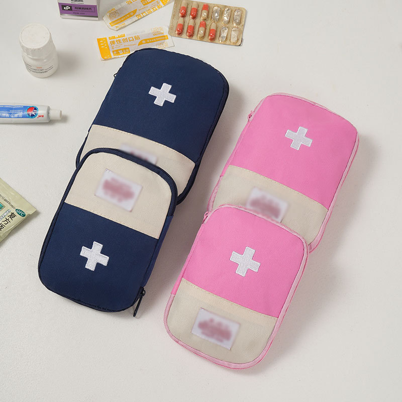 Hordozható utazási orvosi készlet – elsősegély és gyógyszer tárolás, többfunkciós