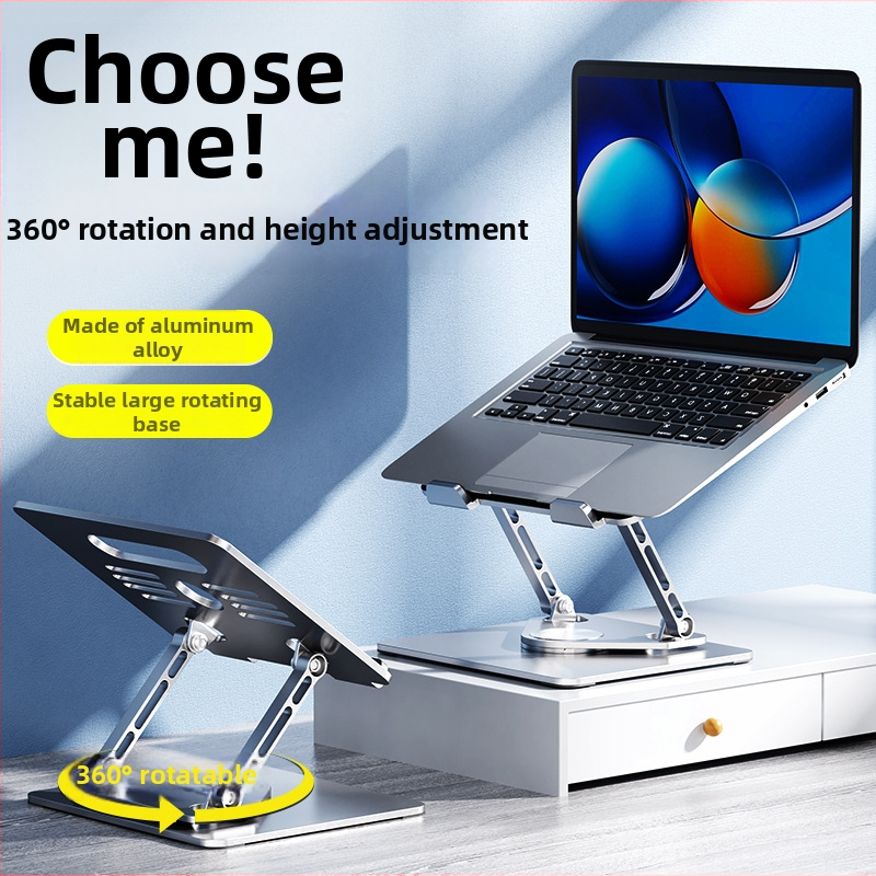 Držač za laptop od aluminijske legure s podiznim mehanizmom; Shell Stone; kompatibilan s notebookovima, tabletima i pločama za crtanje; težina 1350 g