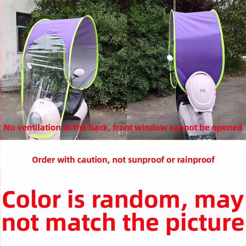 Protecție solară pentru vehicul electric cu țesătură poliester 210T, ramă din fibră, deschidere manuală, UPF >40, impermeabil