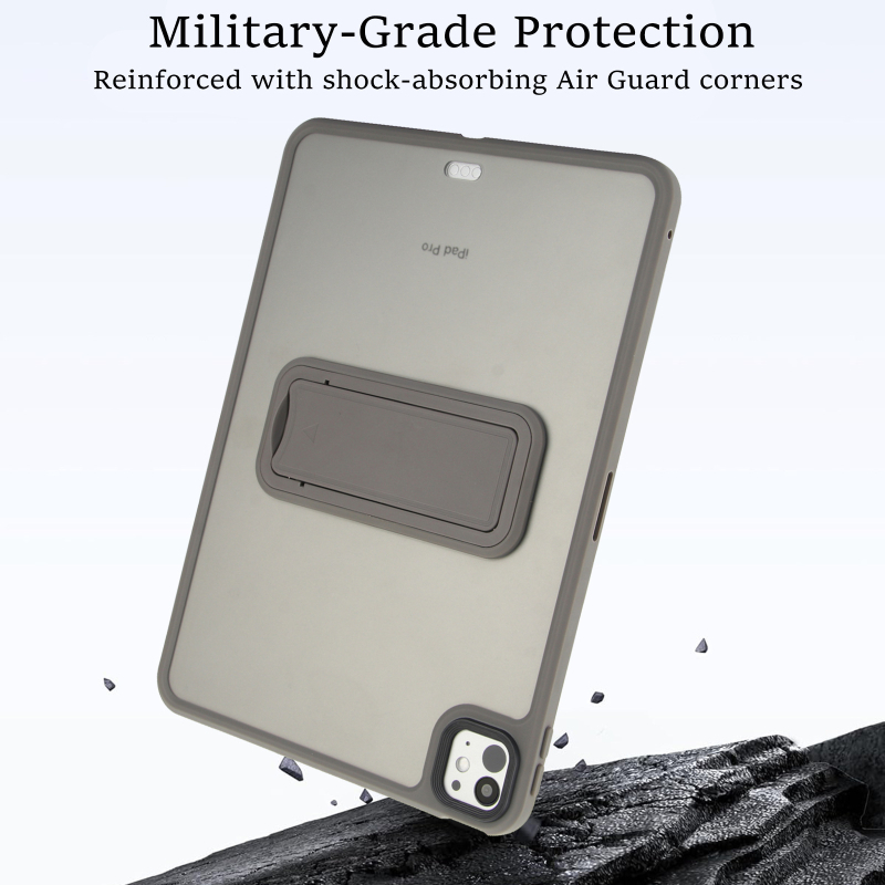 Husă de protecție pentru iPad Pro 11 – TPU, husă integrală, rezistentă la șocuri, suport, antiamprente