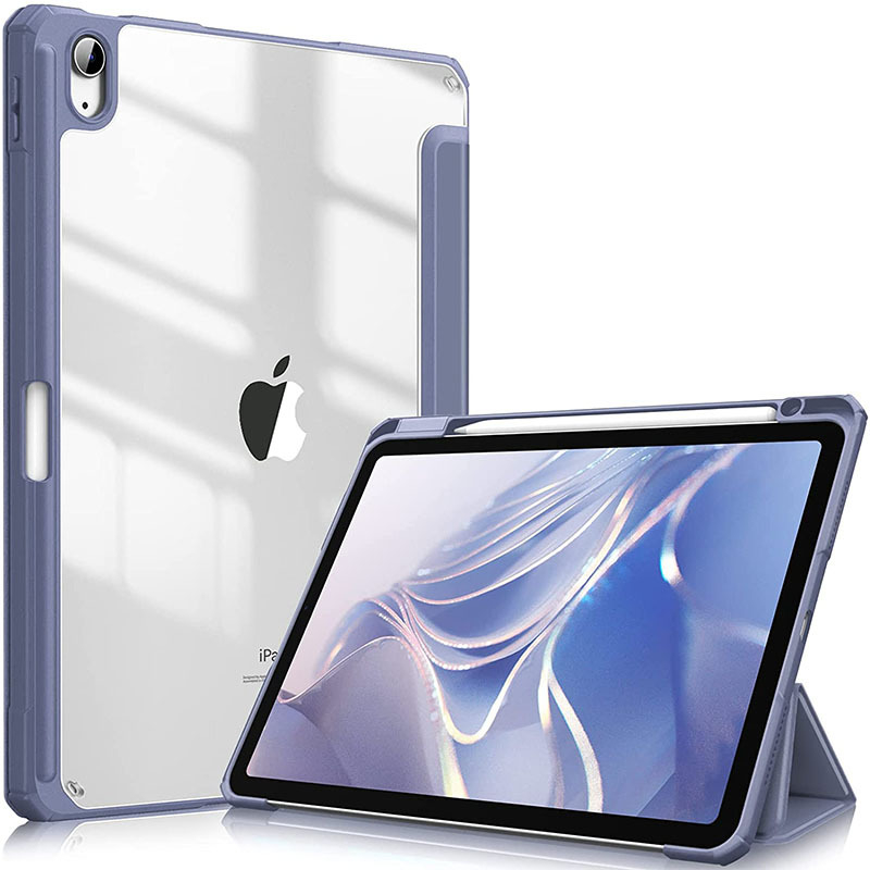 Carcasă din acrilic pentru iPad 11-a generație, cu aspect piele și funcție de somn