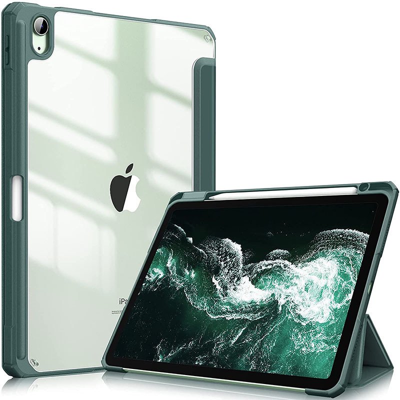 Carcasă din acrilic pentru iPad 11-a generație, cu aspect piele și funcție de somn