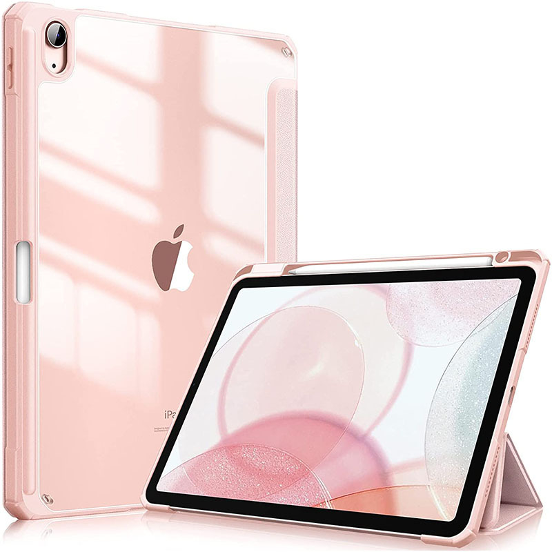 Carcasă din acrilic pentru iPad 11-a generație, cu aspect piele și funcție de somn