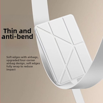 iPad Air 5 aizsargkaste ar zīmuļa atvilktni, akrila materiāls, magnētiskais Y statīvs, pret saliekšanos, saderīgs ar 9. paaudzes iPad