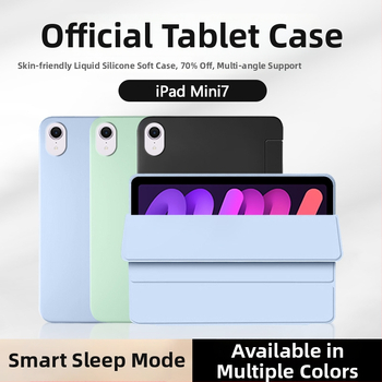 Planšetdatora vāciņš Apple iPad: silikona aizsargs, saderīgs ar iPad Mini 7, iPad Pro 11, iPad Air 4 un iPad 10. paaudzes; miega funkcija atbalstīta; trieciensizturīgs, karstuma izkliede, magnētiskais piespiedums, pret pirkstu nospiedumiem