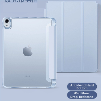 Ochranný kryt s priehradkou na pero pre iPad 9, iPad Air 10.9 a iPad Pro 11 – priehľadný, mäkké okraje, DIY dizajn