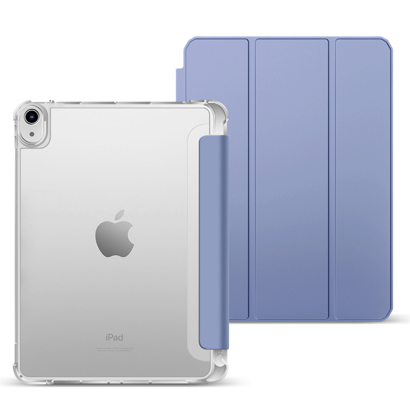 Ochranný kryt s priehradkou na pero pre iPad 9, iPad Air 10.9 a iPad Pro 11 – priehľadný, mäkké okraje, DIY dizajn