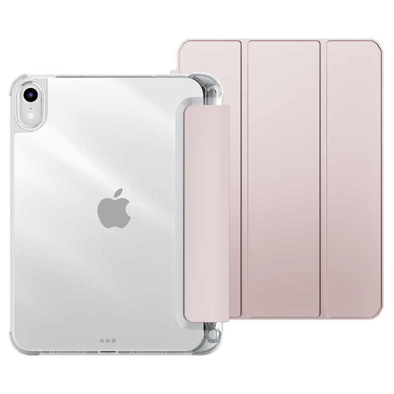 Ochranný kryt s priehradkou na pero pre iPad 9, iPad Air 10.9 a iPad Pro 11 – priehľadný, mäkké okraje, DIY dizajn