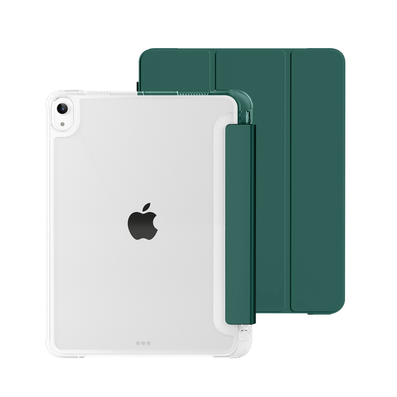 Ochranný kryt s priehradkou na pero pre iPad 9, iPad Air 10.9 a iPad Pro 11 – priehľadný, mäkké okraje, DIY dizajn