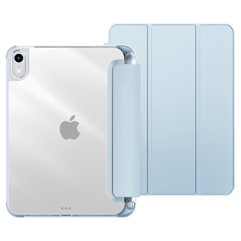 Ochranný kryt s priehradkou na pero pre iPad 9, iPad Air 10.9 a iPad Pro 11 – priehľadný, mäkké okraje, DIY dizajn