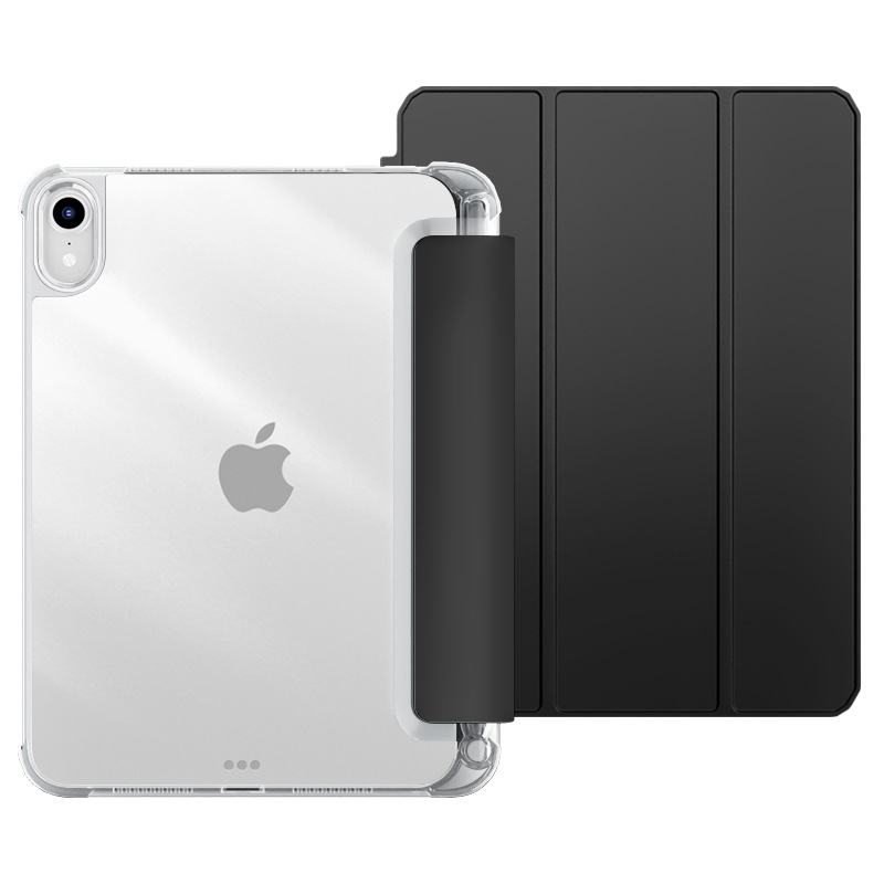 Ochranný kryt s priehradkou na pero pre iPad 9, iPad Air 10.9 a iPad Pro 11 – priehľadný, mäkké okraje, DIY dizajn