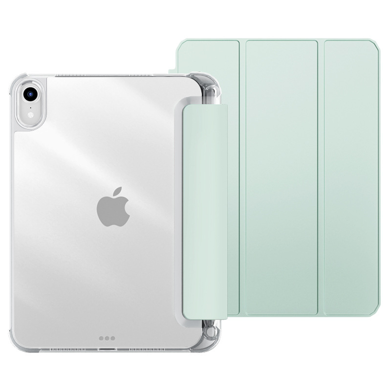 Ochranný kryt s priehradkou na pero pre iPad 9, iPad Air 10.9 a iPad Pro 11 – priehľadný, mäkké okraje, DIY dizajn
