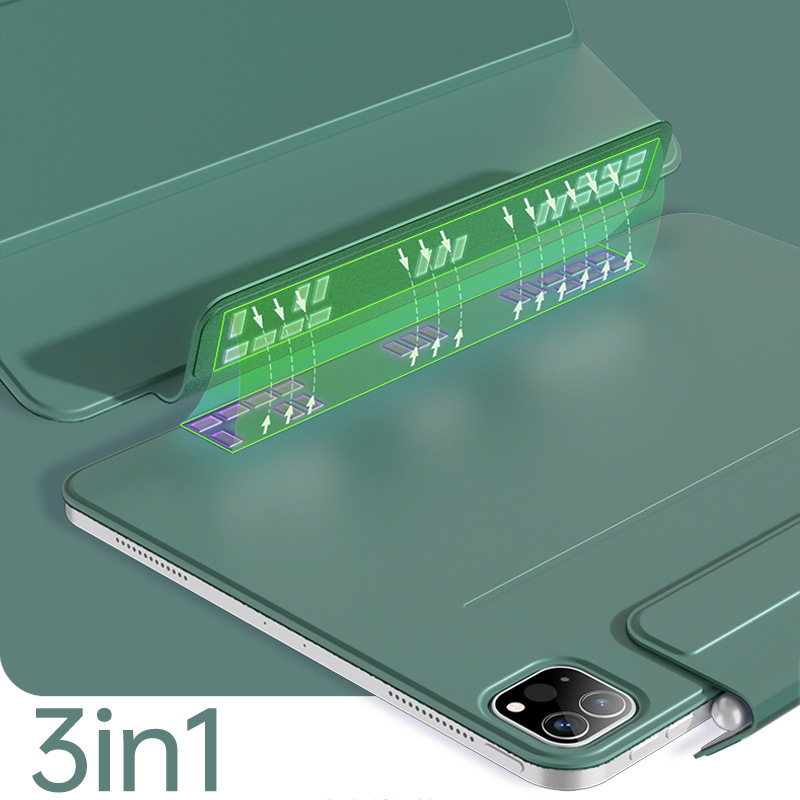 Mini7 zaštitni futrol za Pro 11, Air 5 i iPad Pro od 12,9 inča, tri u jednom, dvostrani klip i magnetsko pričvršćivanje