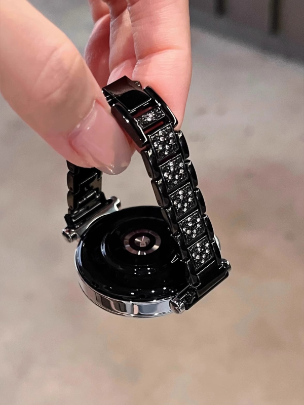 Метална лента за часовници Huawei и Apple, стилен дизайн, закопчаване със щракване, съвместима с различни ширини връзки