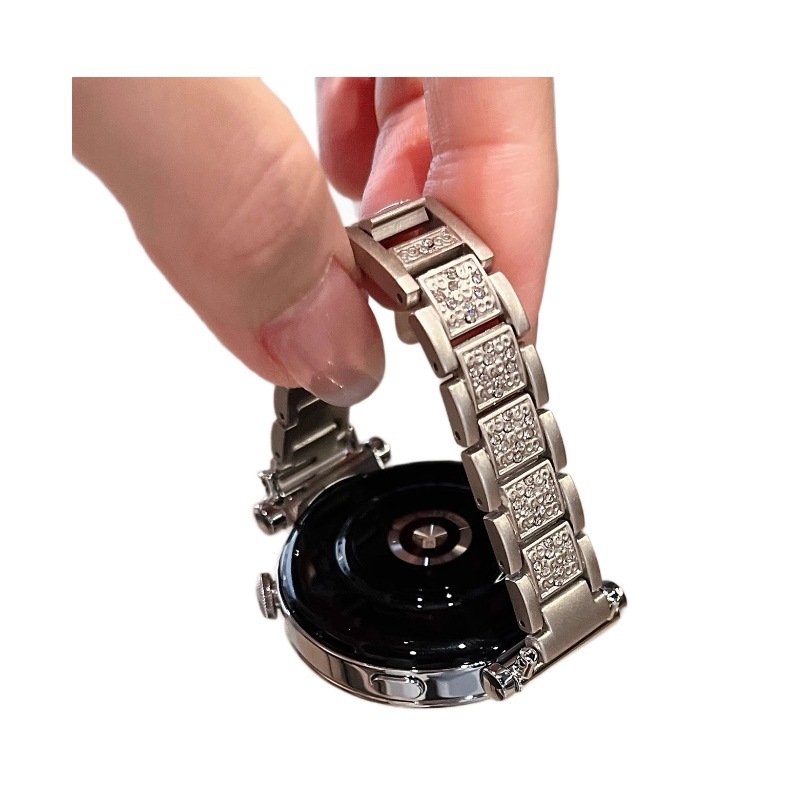 Метална лента за часовници Huawei и Apple, стилен дизайн, закопчаване със щракване, съвместима с различни ширини връзки