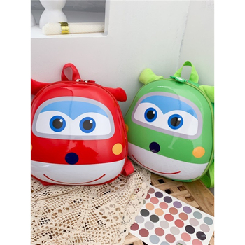 Super Wings mokyklinė kuprinė vaikams | PU medžiaga, karikatūrų raštas, berniukams, 1–2 klasei, mokyklai