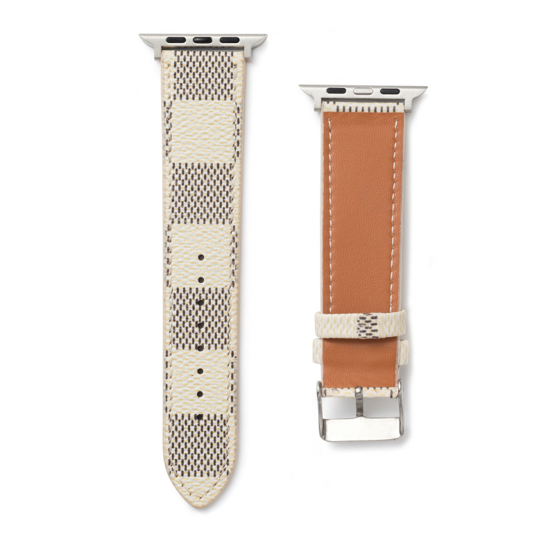 Apple Watch szíj – kockás minta, műbőr, divatos stílus