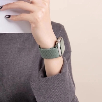 Найлоново преплетена каишка за Apple Watch с магнитно закопчаване, съвместима с Apple Watch S10, iWatch9 и Apple Watch8, прост стил, персонализирани интерфейсни размери